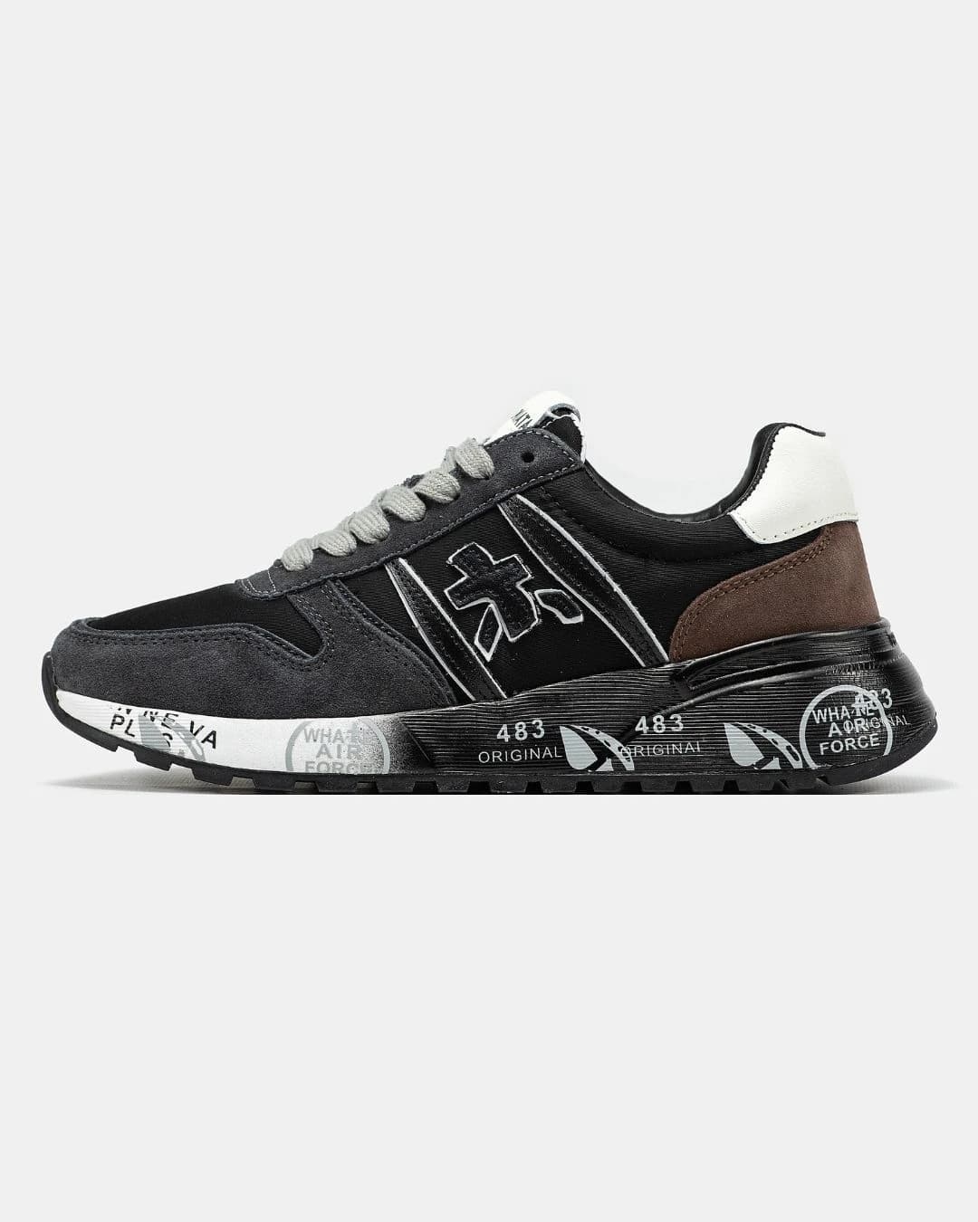 Premiata Lander Black Grey Brown