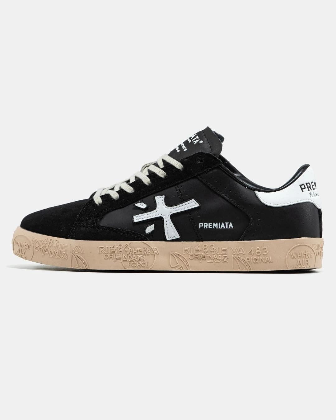 Premiata Steven Black Beige Gum